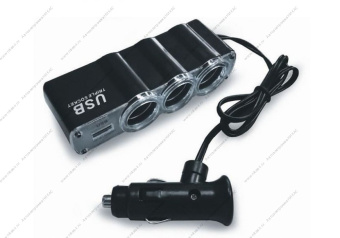 Разветвитель AVS - CS-314 U + USB - 12/24V  3 в 1 (EOL)
